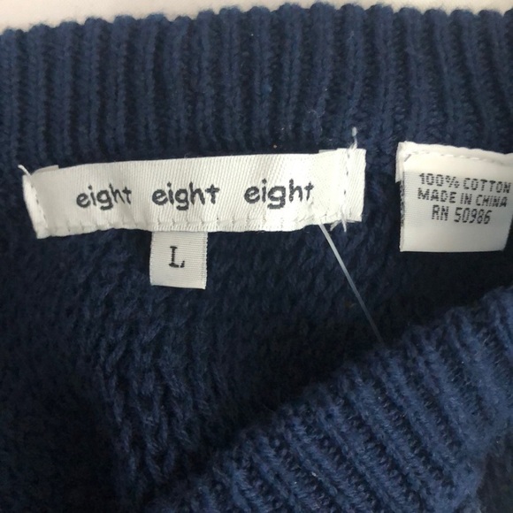 Open Knit Sweater Jewel Neck Tank Size Large - Picture 6 of 6